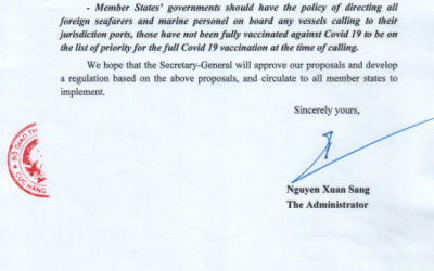 Đề xuất của Nhà nước Việt Nam tới Tổ chức Hàng hải Quốc tế (IMO) liên quan đến thuyền viên trong bối cảnh đại dịch Covid-19