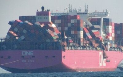 ONE Apus đã dỡ hàng ở Long Beach sau tại nạn lớn 30/11/2020